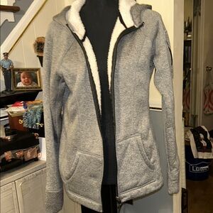 RBX Women's Gray Hooded Jacket. LG